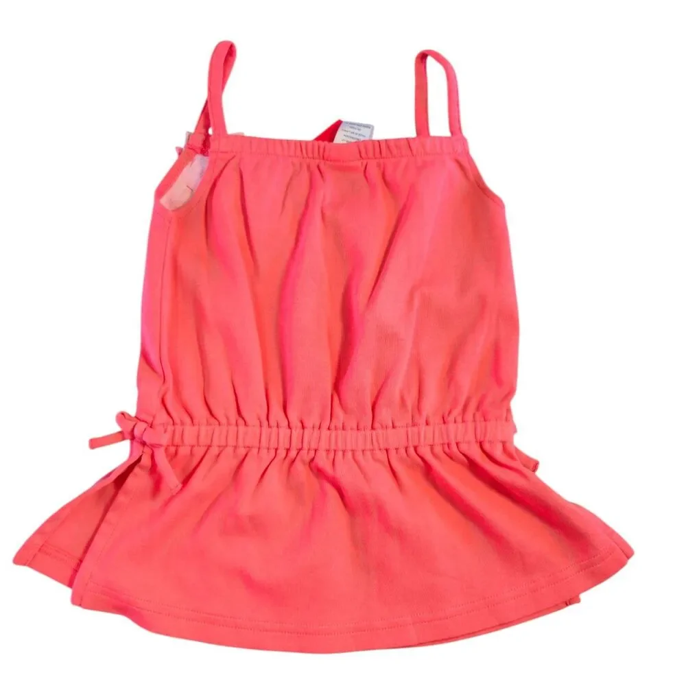 NWT Gymboree Island Fun Top And Denim Skirt Set Girls Size 6 Coral Floral Y2K
